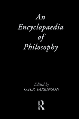 G.H.R. Parkinson An Encyclopedia of Philosophy