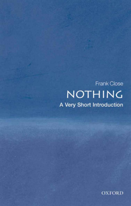 Frank Close - Nothing: A Very Short Introduction