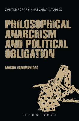 Egoumenides Magda - Philosophical Anarchism and Political Obligation