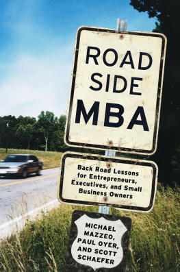 Mazzeo Michael Roadside MBA: back road lessons for entrepreneurs, executives, and small business owners