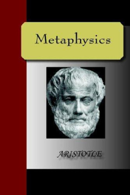 Aristoteles Metaphysics