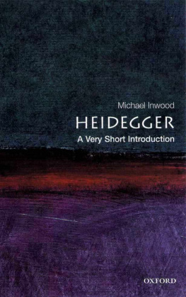 Michael Inwood - Heidegger: A Very Short Introduction