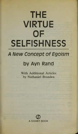 Ayn Rand - The Virtue of Selfishness: A New Concept of Egoism