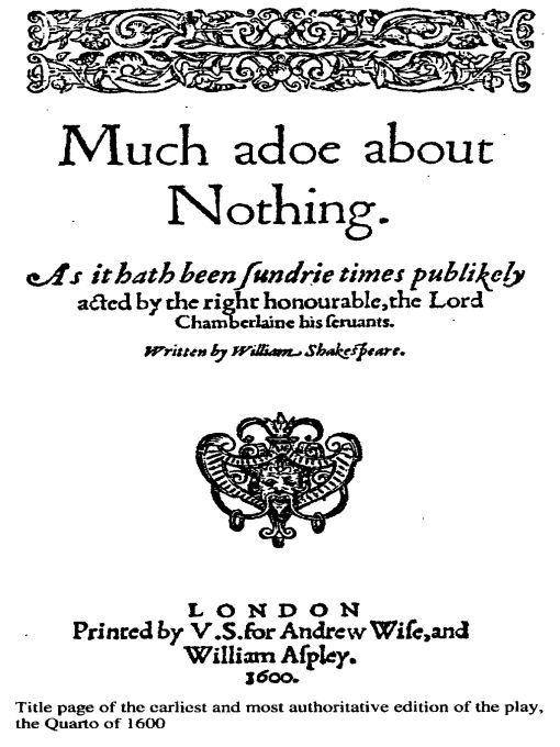 Table of Contents William Shakespeare Much Ado About Nothing With - photo 1