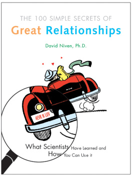 David Niven The 100 Simple Secrets of Great Relationships