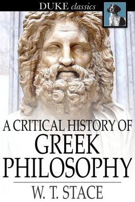 Stace - A Critical History of Greek Philosophy