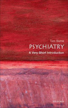 Tom Burns Psychiatry: A Very Short Introduction