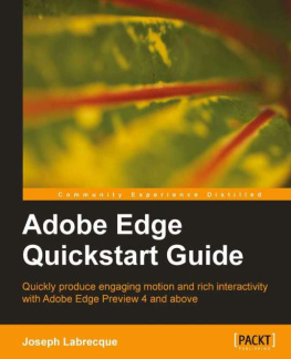 Labrecque - Adobe Edge Quickstart Guide