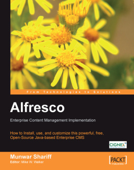 Shariff - Alfresco Enterprise Content Management Implementation