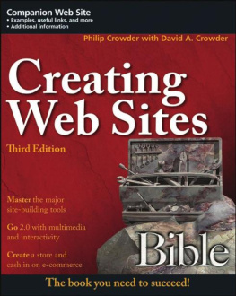 David A. Crowder - Creating Web Sites Bible