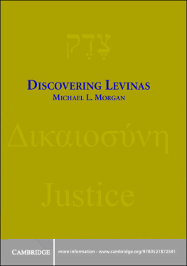 Lévinas Emmanuel Discovering Levinas