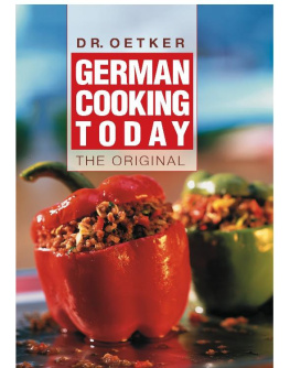 Dr. Oetker German Cooking Today: The Original