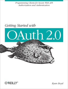 Boyd Getting Started with OAuth 2.0