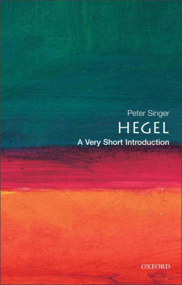 Hegel Georg Wilhelm Friedrich Hegel: A Very Short Introduction