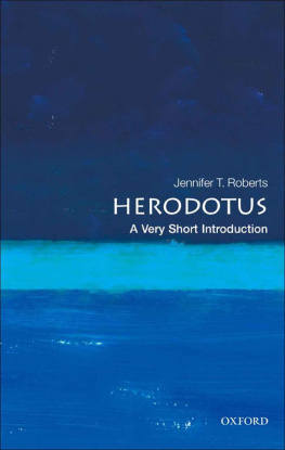 Herodotus. - Herodotus: A Very Short Introduction
