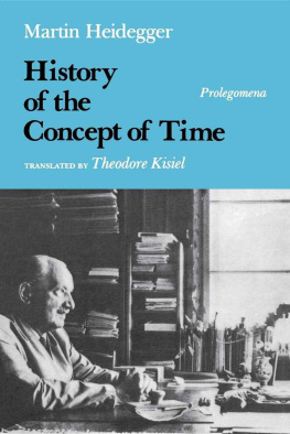 Martin Heidegger - History of the Concept of Time: Prolegomena