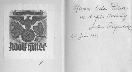 3 Leni Riefenstahls inscription to Hitler in the first edition of Johann - photo 6