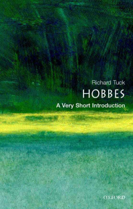 Richard Francis Tuck Hobbes: A Very Short Introduction