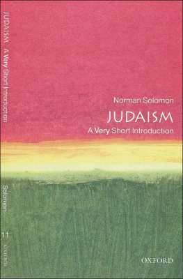 Norman Solomon Judaism: A Very Short Introduction