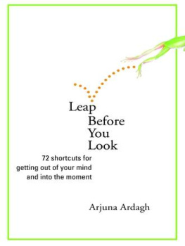 Arjuna Ardagh Leap before you look: 72 shortcuts for getting out of your mind and into the moment