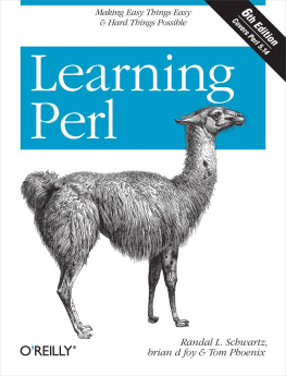 Phoenix Tom Schwartz Randal foy brian - Learning Perl