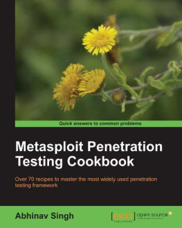 Singh - Metasploit Penetration Testing Cookbook