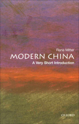 Rana Mitter Modern China: A Very Short Introduction