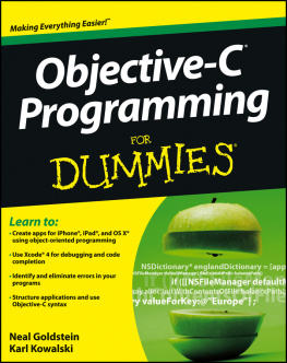 Kowalski Karl G. - Objective-C Programming For Dummies