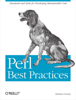 Conway - Perl Best Practices