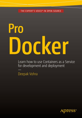 Deepak Vohra Pro Docker