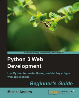 Anders - Python 3 Web Development Beginners Guide