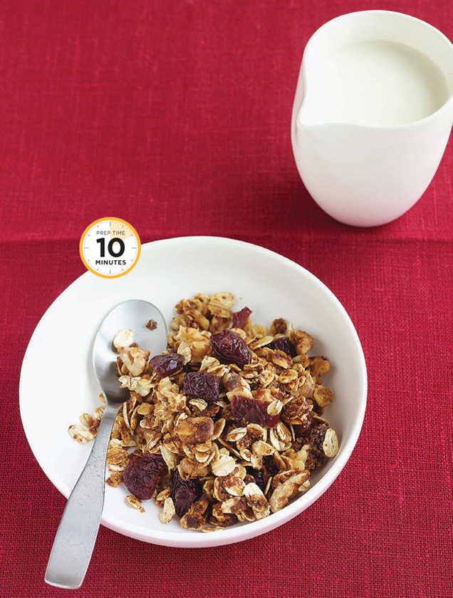 WALNUT AND DRIED-FRUIT GRANOLA Granola is easy to make and will keep for - photo 3