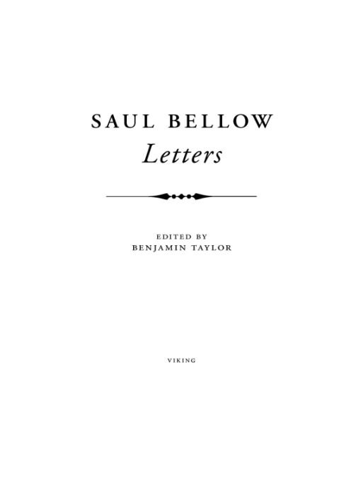 Saul bellow letters - image 1