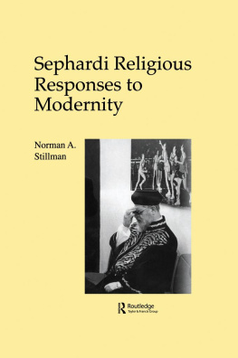 Stillman Sephardi religious responses to modernity