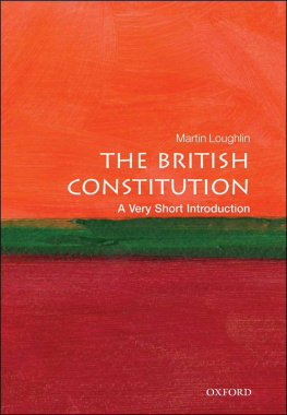 Martin Loughlin - The British Constitution: A Very Short Introduction