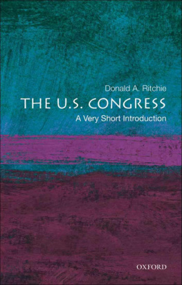 Donald A. Ritchie The U.S. Congress: A Very Short Introduction