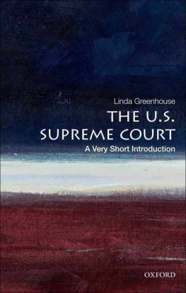 Linda Greenhouse - The U.S. Supreme Court: A Very Short Introduction