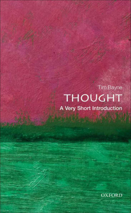 Tim Bayne - Thought: A Very Short Introduction