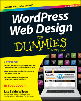 Sabin-Wilson - WordPress Web Design For Dummies,