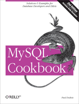 DuBois - MySQL Cookbook