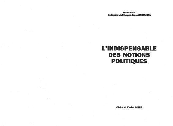 LIndispensable Des Notions Politiques - photo 2