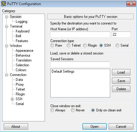 PuTTY Type the host name or IP address you were given into the Host Name or IP - photo 1