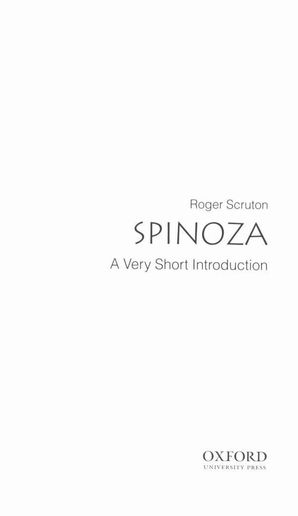 Spinoza A Very Short Introduction - image 1