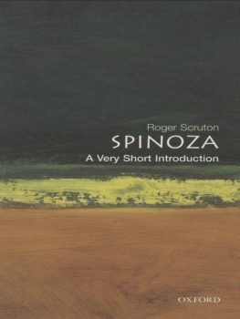 Scruton Roger Spinoza: A Very Short Introduction