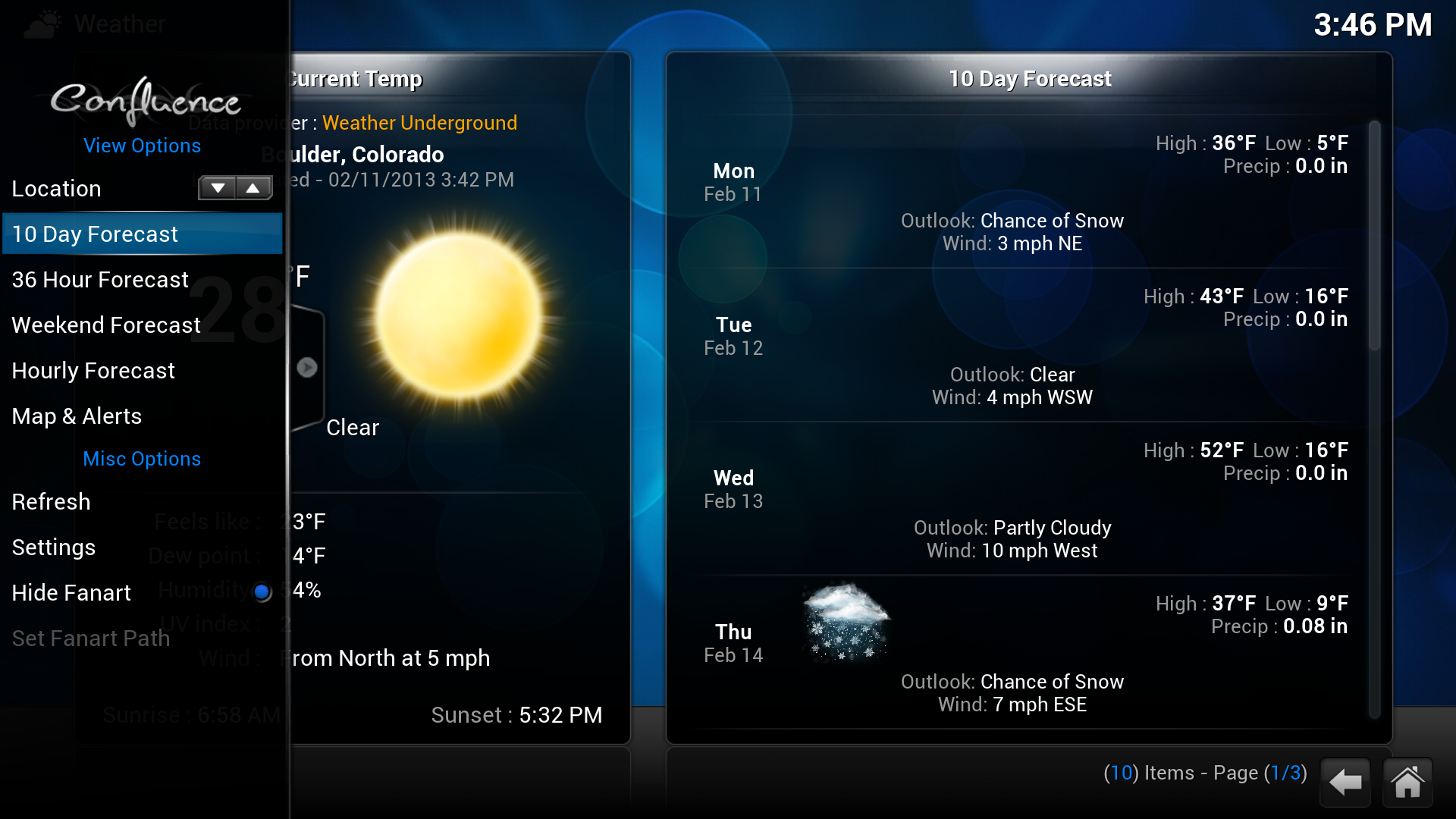 From here you can pick different ways to look at the weather from hourly - photo 5