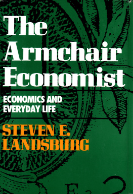 Steven E. Landsburg The Armchair Economist