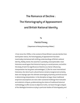 Patrick Finney - The Romance of Decline The Historiography of Appeasement