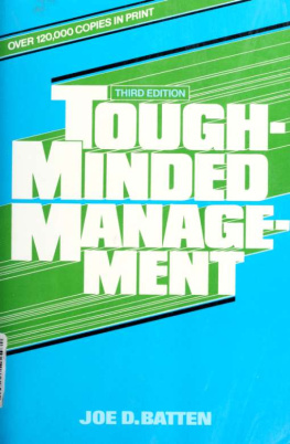 Batten Tough-minded management