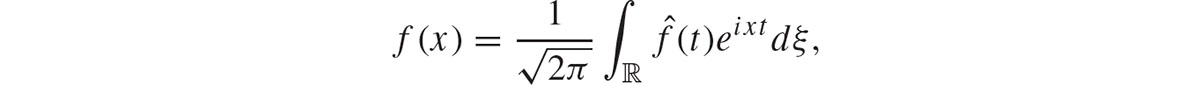 where denotes the Fourier transform of f If we replace x by A and write U t - photo 3