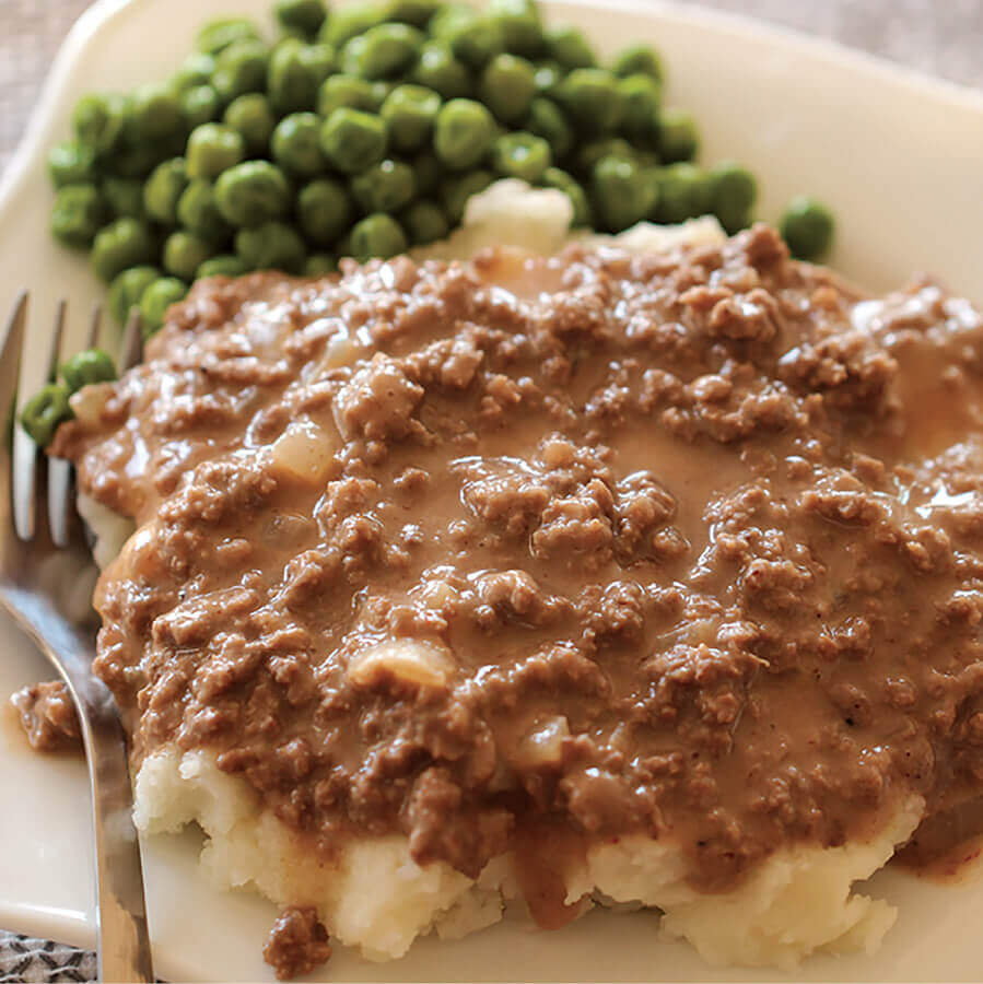 1 pound ground beef cup chopped onion 3 tablespoons flour 1 tablespoon beef - photo 8